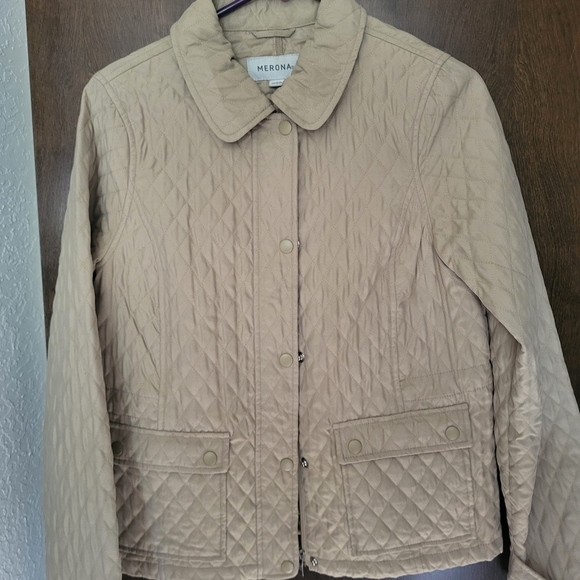 Merona Jackets & Blazers - Merona Tan Quilted Women's Jacket